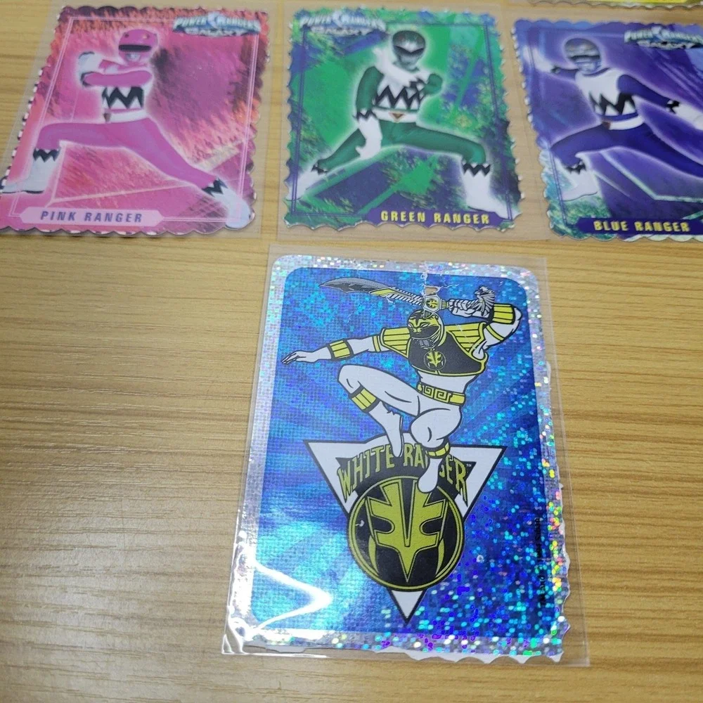 Vintage Power Rangers Lost Galaxy Saban 1999 Cut Out Cards from Coloring Books